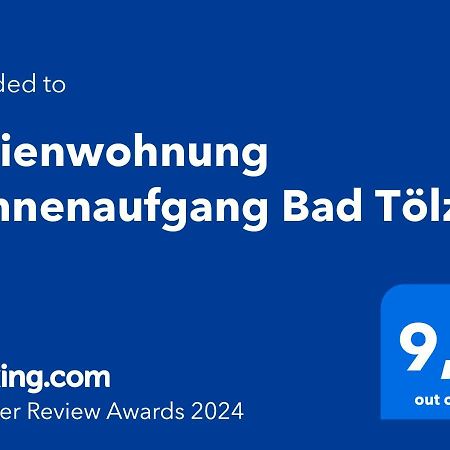 Ferienwohnung Sonnenaufgang Bad Toelz エクステリア 写真